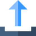 ui,upload,arrows,multimedia option,direction,outbox,up arrow,uploading