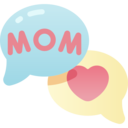 speech bubble,communications,heart,love,message,mom,mothers day
