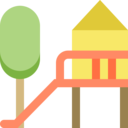 architecture and city,construction,playground,tree,park,slider,amusement park,playtime ok 