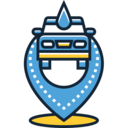 transport,transportation,maps and location,pin,placeholder,location,automobile,vehicle,map,location pin,car,carwash,car service
