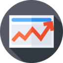 arrow,website,communications,news,line chart,economic
