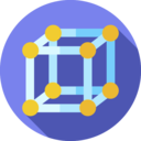 education,miscellaneous,science,cube,molecules,segments,polarity,cubic,atomic bond