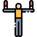 flag,construction,professions and jobs,people,job,employee,worker,airport,stick man