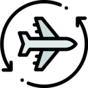 transportation,flight,plane,arrows,connection,switch,change,airplane,trip,circular arrows