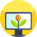 money,business and finance,investment,dollar,business,technology,computer,commerce and shopping,monitor,savings,coin,screen,plant ok 