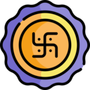 cultures,religion,asian,oriental,sticker,celebration,swastika,shapes and symbols,diwali