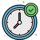 time,clock,time and date,tool,watch,check mark,shapes and symbols