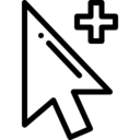 ui,interface,add,arrows,arrow,pointer,computer mouse,mouse,plus,cursor,point,plus sign