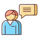 information,man,professions and jobs,people,feedback,support,chat bubble,customer service,customer,operator