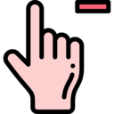 ui,interface,remove,delete,finger,hand,pointer,minus,point,hands and gestures,pointing