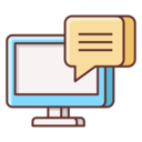 electronics,interface,technology,computer,speech bubble,communications,monitor,comment