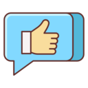 speech bubble,communications,hand,thumb up,hands and gestures,satisfied