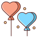 decoration,miscellaneous,party,balloon,balloons,shapes and symbols,hearts,heart shaped,heart balloon