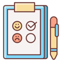 pencil,document,files and folders,communications,clipboard,emoji,smileys,satisfaction,survey,net promoter score