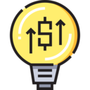 business and finance,investment,up,dollar,arrow,light,idea,lightbulb,growth