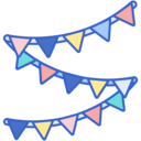 flags,decoration,entertainment,party,birthday and party,garlands,ornaments,garland