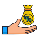 business and finance,money bag,percentage,hands,affordable,pricing
