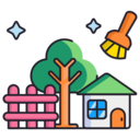 furniture and household,cleaning,cleaner,garden,fence,yard,limits,broom,cleaning tools,backyard