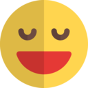 chat,social network,messenger,emoji,smileys,emoticons,face,emoticon,grinning,closed eyes,facial expression