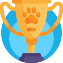 animals,pet,sports and competition,winner,award,cup,champion,pets,trophy,pawprint,paw