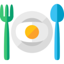 food and restaurant,dish,plate,restaurant,dinner,cutlery,fork,spoon