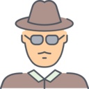 avatar,man,professions and jobs,user,people,job,occupation,detective,profession,spy,agent