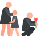 cultures,people,humanpictos,death,funeral,burial,sorrow,grief,widower,widow,orphan