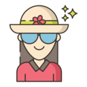 ui,woman,avatar,professions and jobs,user,girl,Pamela,sunhat,actress ok 