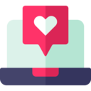 laptop,communications,heart,feedback,rate,rating,hearts