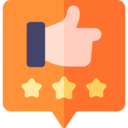 speech bubble,communications,hand,stars,feedback,like,thumbs up,review,reviews