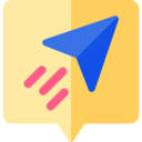 speech bubble,communications,email,message,send,paper plane ok 