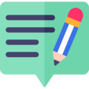 pencil,speech bubble,conversation,communications,chat,feedback,comment,bubble speech