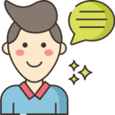 man,user,people,speech bubble,conversation,communications,talking,boy,chatting,speak,speaking