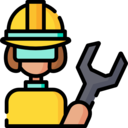 woman,avatar,professions and jobs,wrench,user,profile,person,job,worker,occupation,tools,profession,mechanic ok 