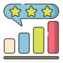 business and finance,business,management,seo and web,communications,chat,stars,seo,statistics,message,chat bubble,bar graph,reputation