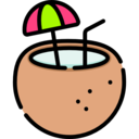 food,food and restaurant,party,leisure,alcohol,alcoholic drink,drinking,alcoholic drinks,holidays,cocktail,coconut,straw,coconut drink