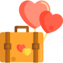 travel,heart,suitcase,love and romance,holidays,luggage,trip,Honeymoon