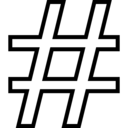 symbol,signs,social,sign,punctuation,hashtag,ortography
