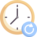 interface,clock,symbol,time and date,arrow,back,clocks,circular,circular arrow,counterclockwise,miu icons