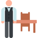 people,bar,restaurant,waiter,profession,stick man