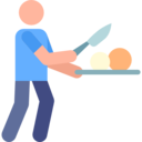 people,cooking,kitchen,restaurant,chopping,chef,profession,stick man,cookers