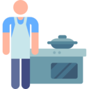 people,cooking,kitchen,restaurant,chef,profession,stick man,cookers