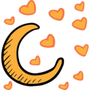 nature,love,moon,night,valentines day,romantic,hearts