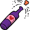 bottle,love,alcohol,alcoholic drink,valentines day,celebration,champagne,romantic,lovely,romanticism