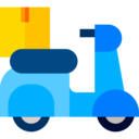 shipping and delivery,delivery,box,transport,motorcycle,motorbike,transportation,shipping,moped,scooter,vespa
