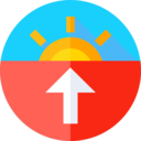 up,sun,arrow,weather,nature,up arrow,morning,rise,rising,dawn