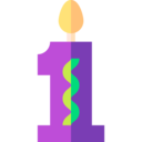 birthday and party,birthday,celebration,candle,one,year,first