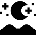 star,nature,stars,astronomy,moon,night,half moon,moon phase