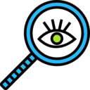 business,magnifying glass,search,Tools and utensils,loupe,commerce,detective,zoom
