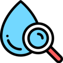 ui,drop,magnifying glass,water,search,loupe,detective,zoom,water drop